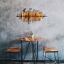 Wallity Efsa Accesorio Decorativo de Pared Negro y Nogal